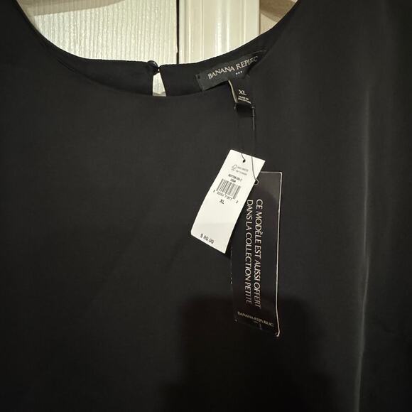 Banana Republic Size XL Black Knee Length Dress NWT - Picture 4 of 6